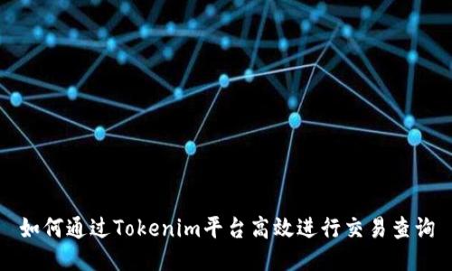 如何通过Tokenim平台高效进行交易查询